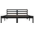 Produktbild 4 för Sängram massiv furu 140x190 cm svart