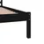Produktbild 6 för Sängram massiv furu 140x190 cm svart