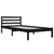 Produktbild 3 för Sängram massiv furu 90x200 cm svart