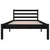 Produktbild 4 för Sängram massiv furu 90x200 cm svart