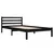 Produktbild 3 för Sängram massiv furu 100x200 cm svart