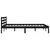 Produktbild 4 för Sängram massiv furu 120x200 cm svart