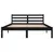 Produktbild 4 för Sängram massiv furu 140x200 cm svart
