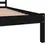 Produktbild 6 för Sängram massiv furu 150x200 cm svart 5FT