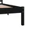 Produktbild 6 för Sängram massiv furu 180x200 cm svart 6FT