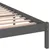 Produktbild 6 för Sängram massiv furu 200x200 cm grå
