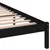 Produktbild 6 för Sängram massiv furu 200x200 cm svart