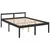 Produktbild 3 för Sängram svart massiv furu 135x190 cm 4FT6