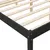Produktbild 7 för Sängram svart massiv furu 90x200 cm