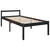 Produktbild 3 för Sängram svart massiv furu 100x200 cm