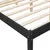 Produktbild 7 för Sängram svart massiv furu 100x200 cm