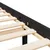 Produktbild 8 för Sängram svart massiv furu 100x200 cm