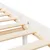 Produktbild 8 för Sängram vit massiv furu 160x200 cm