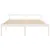 Produktbild 4 för Sängram vit massiv furu 200x200 cm