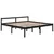 Produktbild 3 för Sängram svart massiv furu 200x200 cm