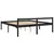 Produktbild 7 för Sängram svart massiv furu 200x200 cm