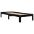 Produktbild 3 för Sängram svart massiv furu 75x190 cm 2FT6