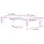 Produktbild 8 för Sängram vit massiv furu 100x200 cm