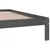 Produktbild 6 för Sängram grå massiv furu 200x200 cm