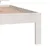 Produktbild 6 för Sängram vit massivt trä 75x190 cm