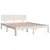 Produktbild 3 för Sängram vit massiv furu 140x190 cm