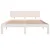 Produktbild 4 för Sängram vit massiv furu 140x190 cm