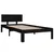 Produktbild 3 för Sängram svart massiv furu 90x200 cm