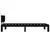 Produktbild 5 för Sängram svart massiv furu 90x200 cm
