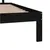 Produktbild 6 för Sängram svart massiv furu 160x200 cm
