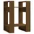 Produktbild 2 för Bokhylla/rumsavdelare honungsbrun 41x35x57 cm massiv furu