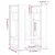 Produktbild 8 för Bokhylla/rumsavdelare honungsbrun 41x35x57 cm massiv furu