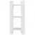 Produktbild 3 för Bokhylla/rumsavdelare vit 41x35x91 cm massiv furu