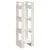 Produktbild 2 för Bokhylla/rumsavdelare vit 41x35x125 cm massiv furu