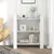 Produktbild 3 för Bokhylla/rumsavdelare vit 80x35x91 cm massiv furu