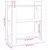 Produktbild 8 för Bokhylla/rumsavdelare vit 80x35x91 cm massiv furu