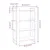 Produktbild 8 för Bokhylla/rumsavdelare grå 80x35x125 cm massiv furu