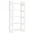 Produktbild 2 för Bokhylla/rumsavdelare vit 80x35x160 cm massiv furu