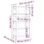 Produktbild 8 för Bokhylla/rumsavdelare vit 80x35x160 cm massiv furu