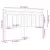 Produktbild 5 för Sänggavel svart 146x4x100 cm massiv furu