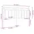 Produktbild 5 för Sänggavel vit 156x4x100 cm massiv furu