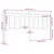 Produktbild 5 för Sänggavel vit 186x4x100 cm massiv furu