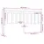 Produktbild 5 för Sänggavel vit 206x4x100 cm massiv furu