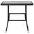 Produktbild 2 för Trädgårdsbord svart 80x80x74 cm konstrotting