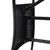 Produktbild 5 för Trädgårdsbord svart 140x80x74 cm konstrotting
