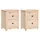 Sängbord 2 st 50x35x61,5 cm massiv furu