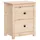 Sängbord 2 st 50x35x61,5 cm massiv furu