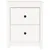 Produktbild 3 för Sängbord vit 50x35x61,5 cm massiv furu