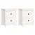 Produktbild 2 för Sängbord 2 st vit 50x35x61,5 cm massiv furu