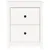 Produktbild 4 för Sängbord 2 st vit 50x35x61,5 cm massiv furu