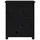 Sängbord 2 st svart 50x35x61,5 cm massiv furu